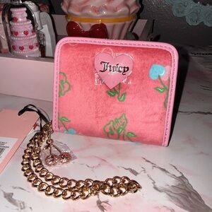 Juicy Couture Pink Lemonade Multi Retro Juicy Cherry Small ZA with Back ID Org.